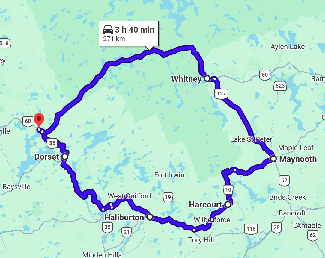 Dwight - Dorset - Haliburton - Whitney - Dwight